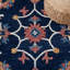 Tapis oriental en laine / coton touffeté à la main Blossom ivoire / bleu-1518920633
