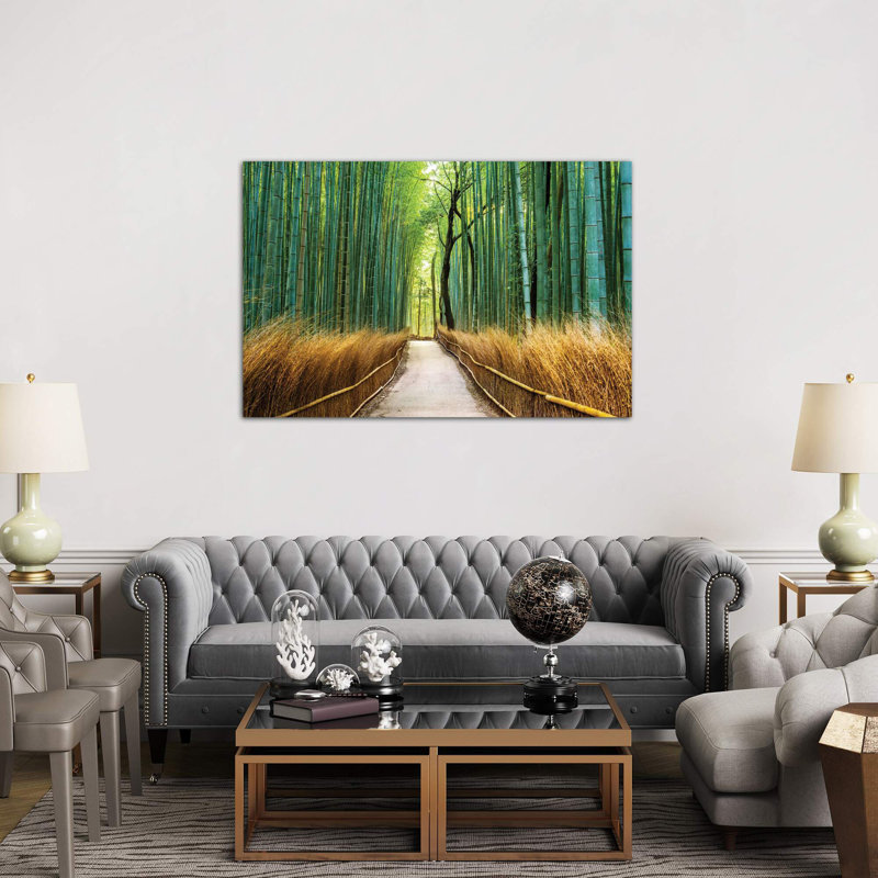 Arashiyama Ancient Bamboo Forest - Wrapped Canvas Print, 101.6 cm H x 66.04 cm W x 3.175 cm D