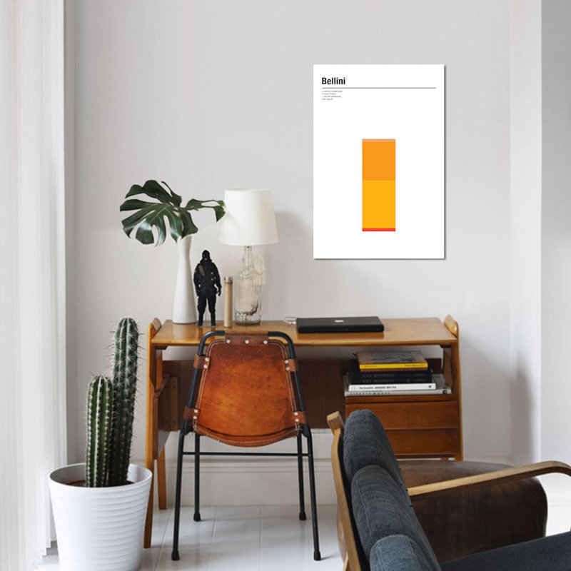 « bellini », impression sur toile, H 12 po x l 8 po x P 0,75 po, Pas de tapis, Toile tendue