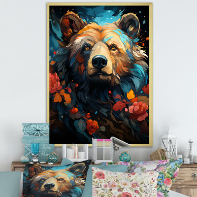 Pop Art, impression d'ours grizzly - 106913