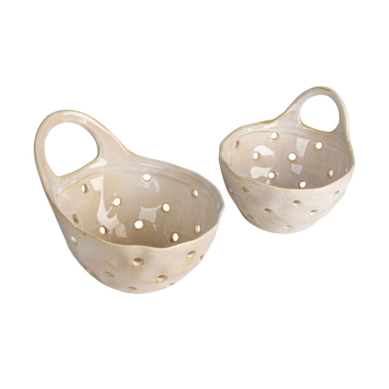 Wagaman Reactive Glaze Stoneware Colers, Cream