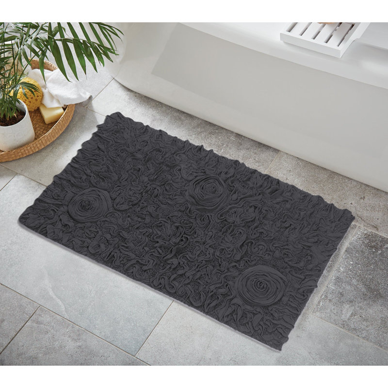 Tapis pour salle de bain Schoenberger, L 40 po x l 24 po, Gris