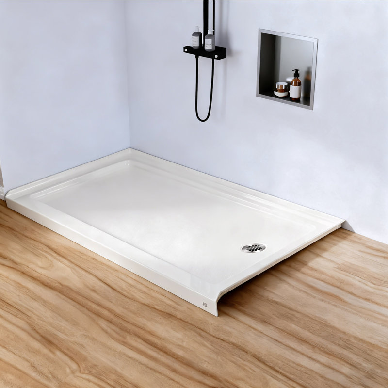 Base de douche blanche 60 po x 32 po Rainlex, Oui