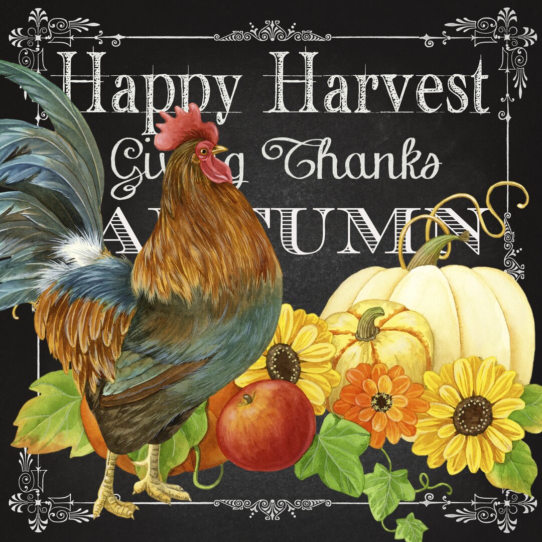 Leinwandbild Harvest Greetings III von Jane Maday