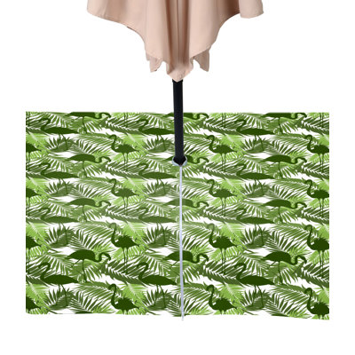 Flamingo Silhouette Water Repellent Tablecloth