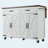 53.5"Farmhouse Kitchen Island with Power Outlet, Kitchen Storage Island with Drop Leaf, Spice Rack and Drawer, Rolling Kitchen Cart on Wheels, for Home, Kitchen and Dining Room, White-128964702-128964704