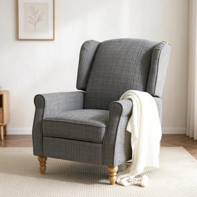 Upholstered Linen Recliner