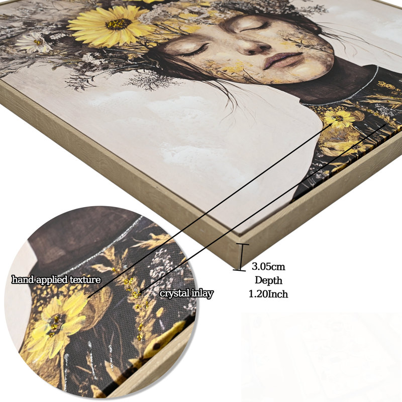 Beauty lady Wall Canvas Artwork