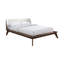 Grand lit noyer / beige-1393802956