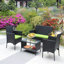 Ensemble de meubles de patio en rotin pour 4 pièces-553582353