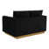 Berengarius 55" Modern Loveseat Upholstered in Velvet with Removable Cushions