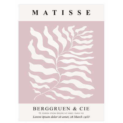 «Botanical Henri Matisse», reproduction d'art moderne sans cadre Mid-Century