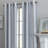 Sawna Polyester / Cotton Light-Filtering Stripped Curtain Panel with Grommet Top-997106653-997106652