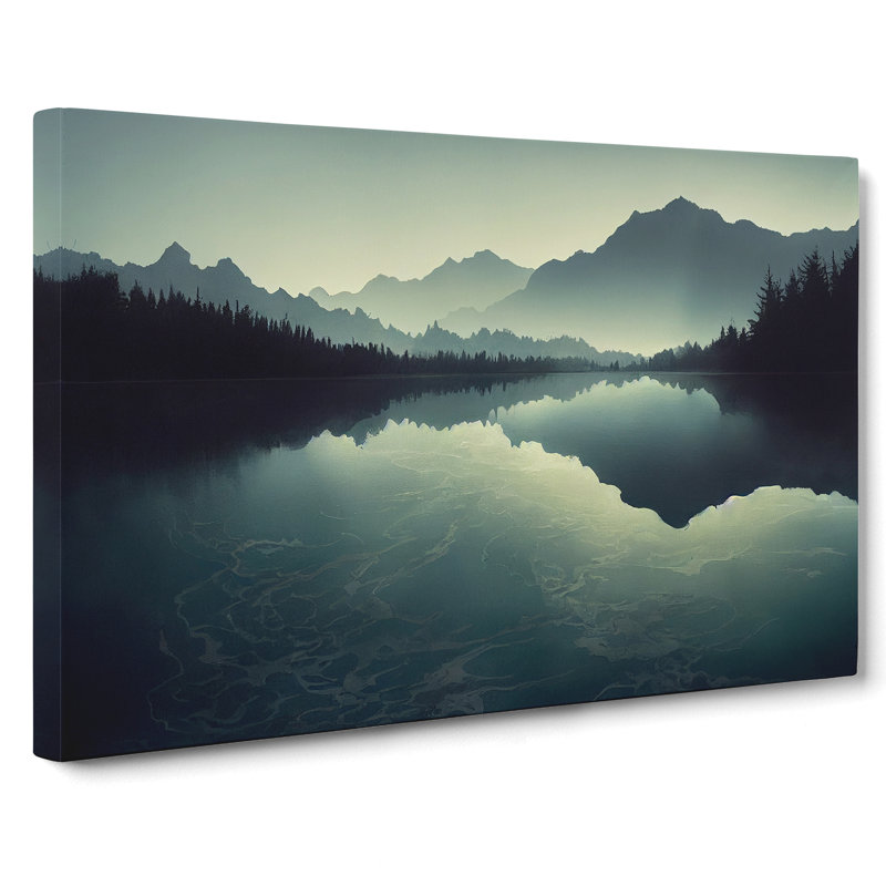 Mountain Lake Reflection Vol.7 - Wrapped Canvas