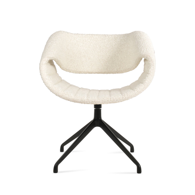 Chaise pivotante Seminyak Spider, Noir