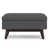 Polyester gris ardoise d'aspect lin