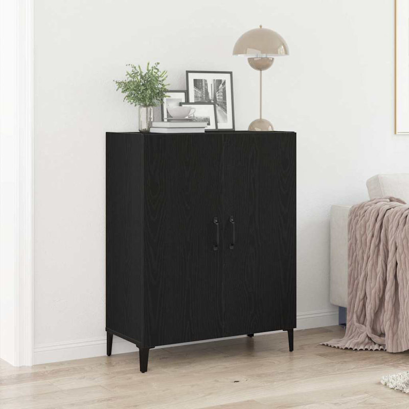 Sideboard Engineered Wood, Black Oak