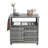 Outdoor Wicker Bar Cart With Wheels