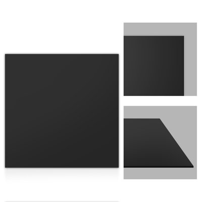 LooYee 24 PCS 2 x 2 FT Matte Black Drop Ceiling Tiles, 24x24 Inch PVC Smooth Ceiling Panels - Waterproof, Fire-Rated to Prevent Breakage - Cover 96 Sq.Ft