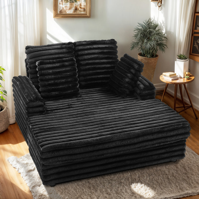 Canapé-lit pour 2 personnes Cloud Sleeper, Noir