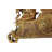 Eclectic Quartz movement / Crystal Clock in Gold