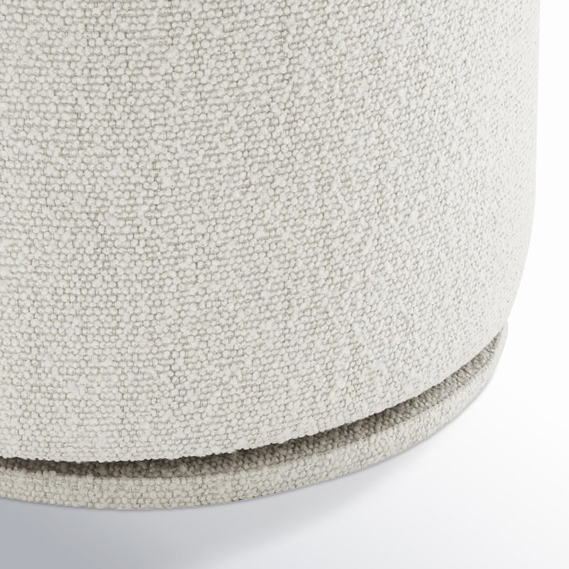 Chaise d'appoint pivotante Sharlene, Perle Merino