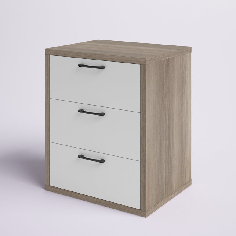 Commode de rangement 3 tiroirs Azizah