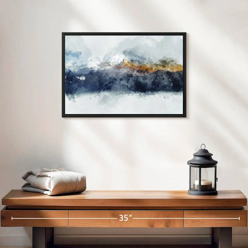 Bolan Mountain Range, 19" X 13", Floating Frame Black