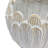 Debossed Stoneware Flower Shaped Planter in Reactive Glaze