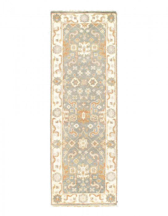 Tapis en laine d'agneau unique 8 pi x 2 pi 7 po Jaimere