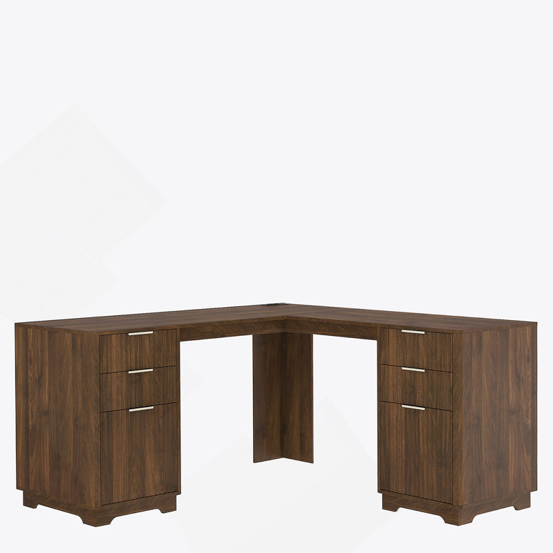 L Shaped Desk,Computer Desk With Drawers,Bookshelf,Modern Corner Desk,Home Office Desk,L-Shaped Study Table Writing Desk,Corner Gaming Computer Desk With Storage