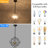 4 - Light Dimmable Geometric Chandelier