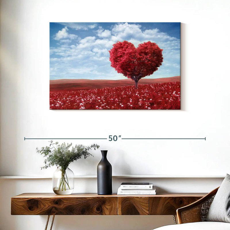 Cœur d'arbre rouge Harnek, H 24 po x l 36 po