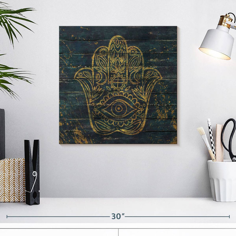 Adella Hamsa, 16" H x 16" W