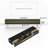 86.6 Inch Black Tv Stand Wood Media Console With Drawers And Gold Accents