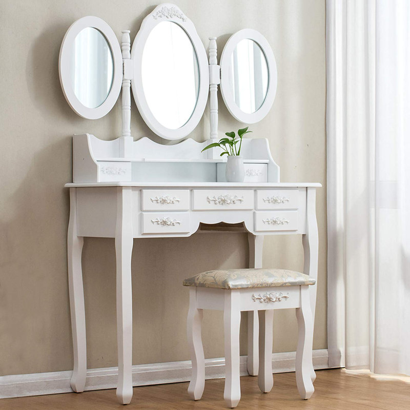 Conaway Dressing Table with Mirror