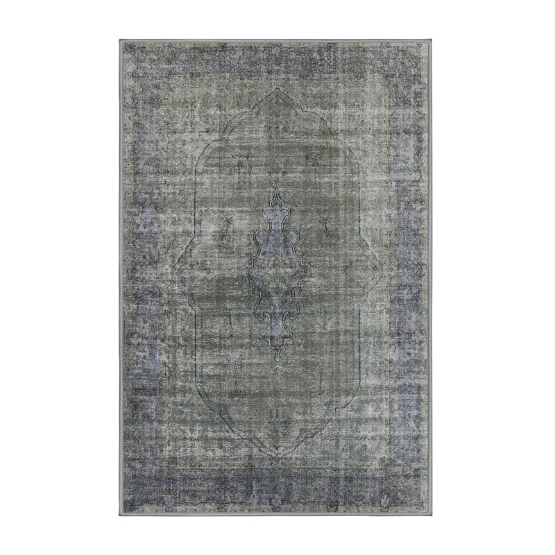Tapis oriental gris Howser, Rectangle 8 pi x 10 pi