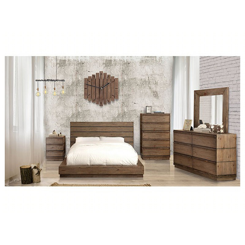 Commode double 6 tiroirs avec miroir Aniq