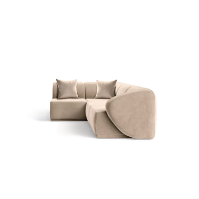 4 Seater Velvet Sofa & Chaise
