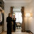 American-style rectangular solid wood full-length mirror in the bedroom, entrance hall, living room-12247304