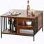 Table basse à plateau relevable avec rangement Farmhouse - Table de salon à hauteur réglable de 31,5 po, centre multifonctionnel, capacité de 110 lb