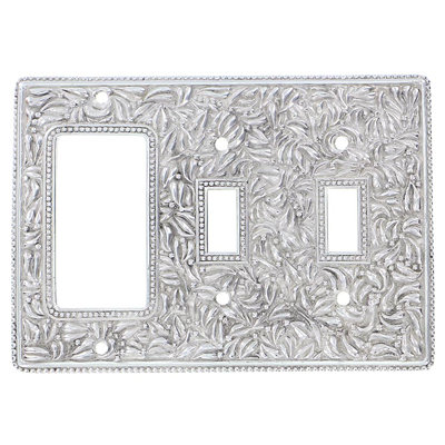 San Michele 3-Gang Toggle Light Switch/Rocker Combination Wall Plate