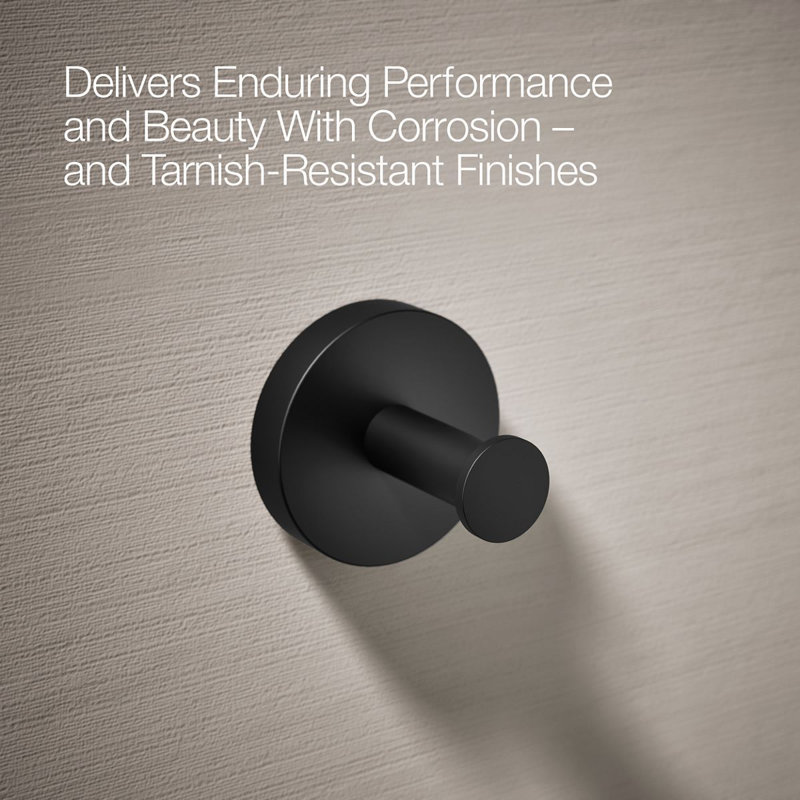 Elate Robe Hook, Matte Black