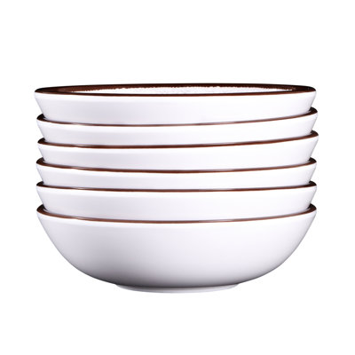 Mojave 10 oz. Round Crackle Vintage Melamine Dining Bowl