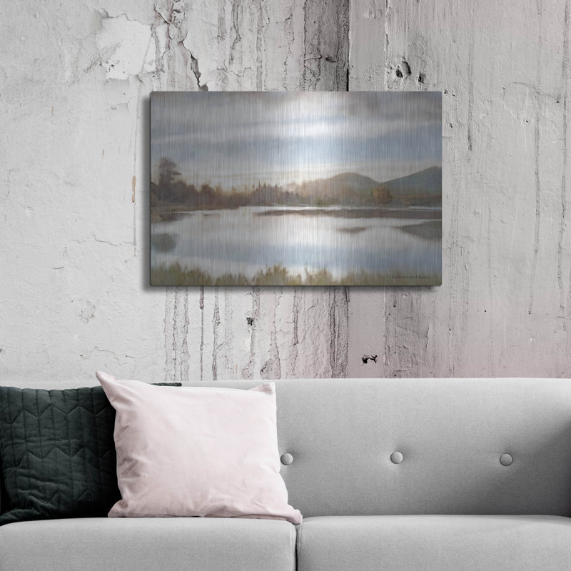 «Lakeview Sunset Landscape» par Bluebird Barn, H 24 po x l 36 po