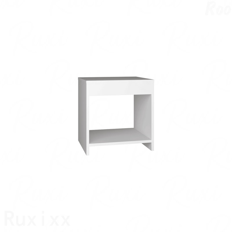 Table de chevet minimaliste de 16,5 po de hauteur avec tablette ouverte