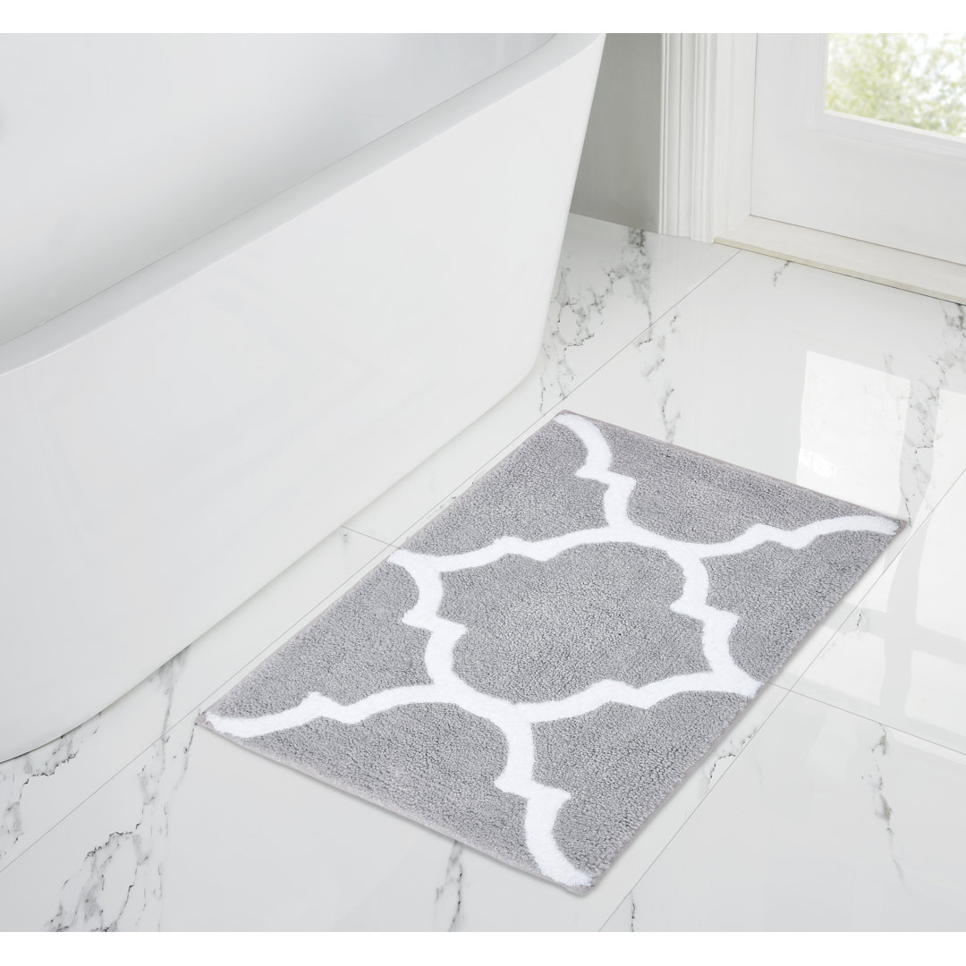 Super Soft and Highly Absorbent with Reversible Rectangle Bath Mat