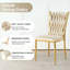 Glass Round Dining Table Set with Luxury Velvet Upholstered Dining Chairs-1459947708-1459947681-1445209770