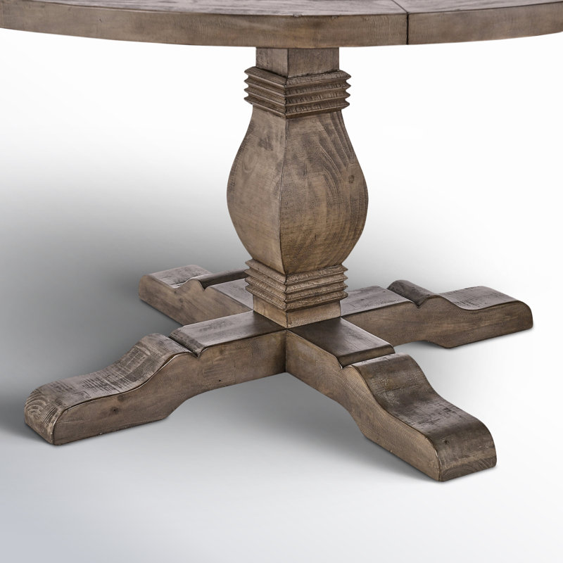Table de salle à manger Kinston, Brun patiné, 55 po x 55 po