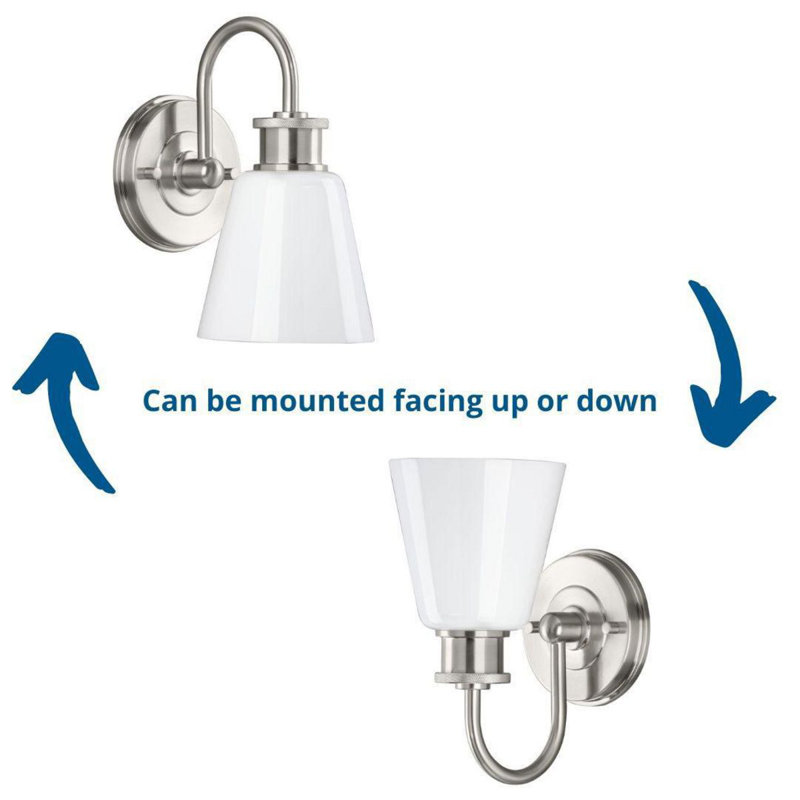 Hollymead Armed Sconce, Brushed Nickel